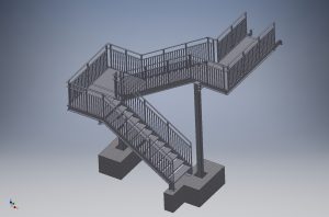 Aussentreppe 3D